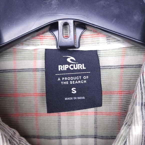 Ripcurl Corduroy Shirt Mens Small Plaid Green, Red - Picture 9 of 10